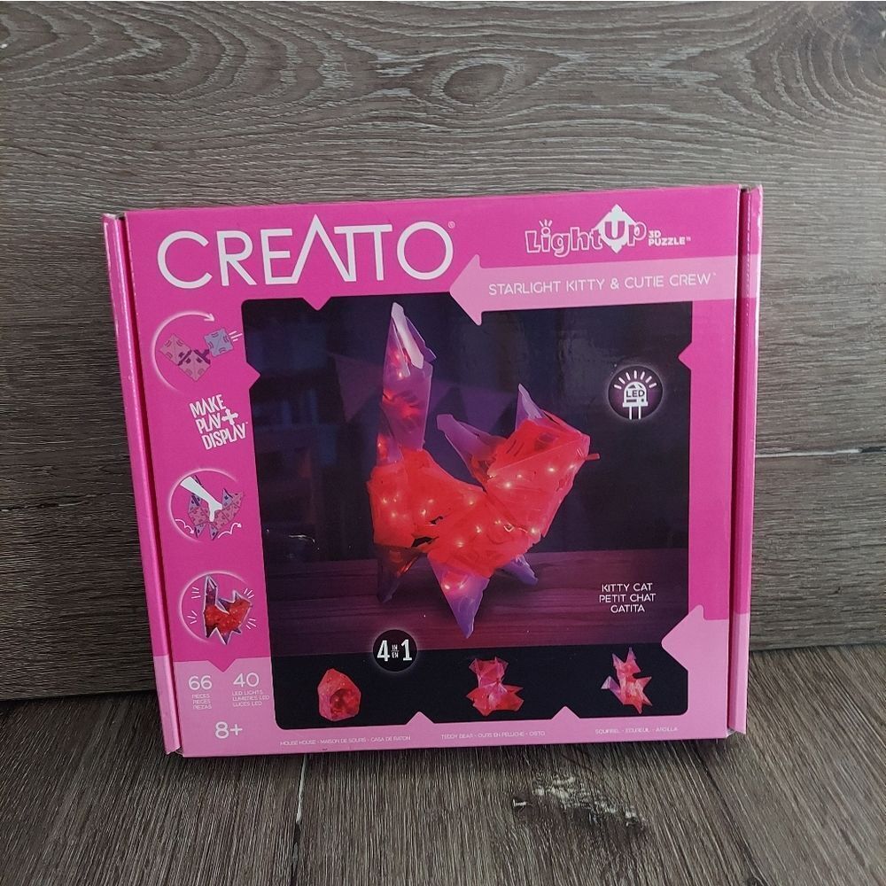 Starlight Kitty & Cutie Crew Creatto Light Up Crafting Kit Craft LED